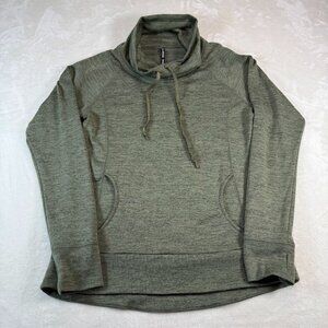 Kuhl Womens S Lea Pullover Cowl Neck Sweater Green Outdoor Athleisure Lightweigh